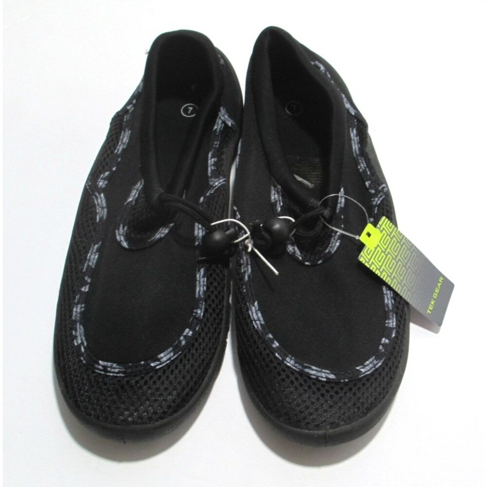 NWT Tek Gear Water Shoes Black Camo Anti Slip Adjustable Big Boys XL